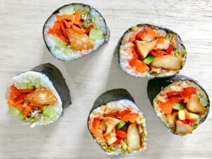 low carb Rohkost-Sushi
