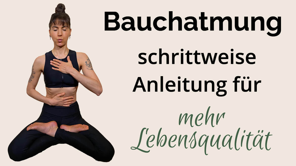Präventiv-Apothekerin Fanny Patzschke gibt dir eine schrittweise Anleitung, wie du ganz einfach die Bauchatmung lernen kannst.