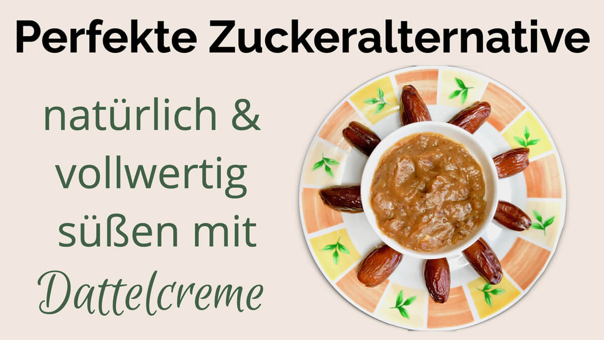 Dattelcreme ist ein perfektes, gesundes Süßungsmittel für alle, die weniger Zucker essen wollen. Präventiv-Apothekerin Fanny Patzschke teilt ihr Rezept mit dir.