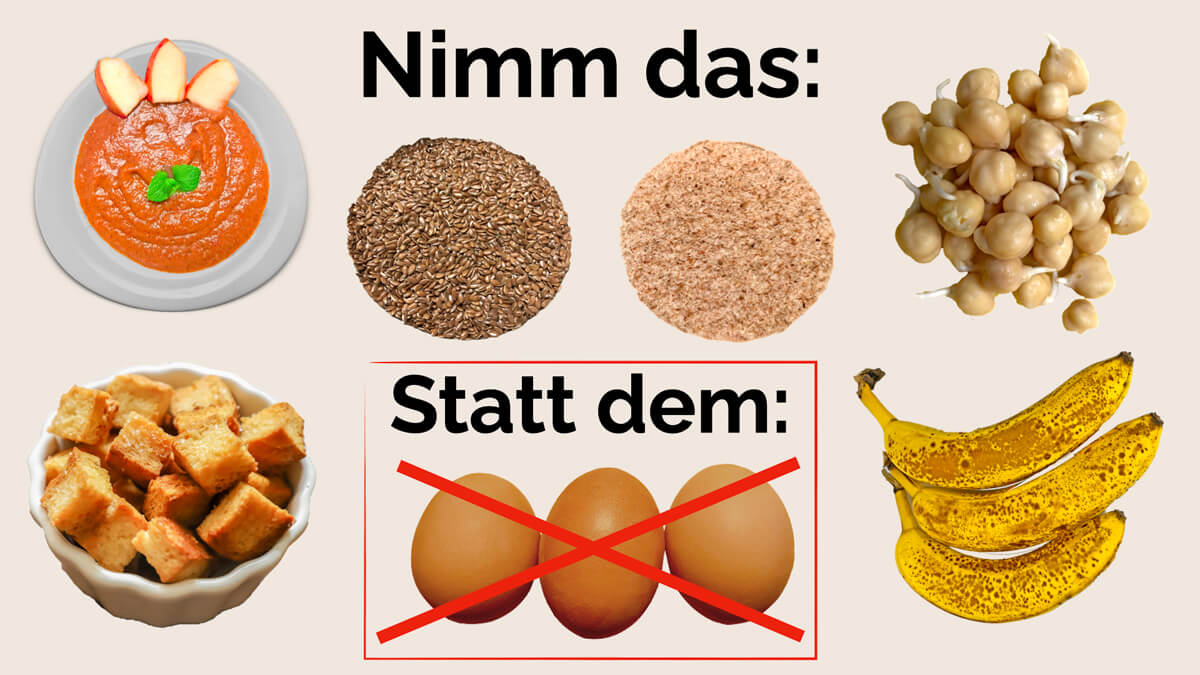 Präventiv-Apothekerin Fanny Patzschke zeigt dir den besten veganen Ei-Ersatz zum Backen von Kuchen, Keksen, Muffins, Pancakes und Co.