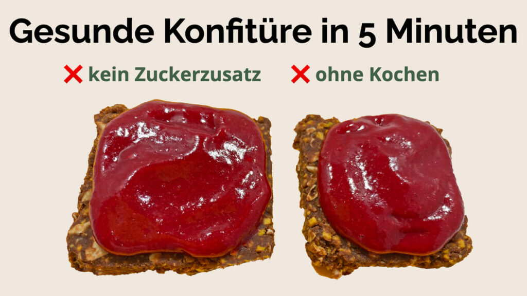 Präventiv-Apothekerin Fanny Patzschke zeigt dir liebstes Rezept für eine gesunde Konfitüre ohne Zucker und ohne Kochen.