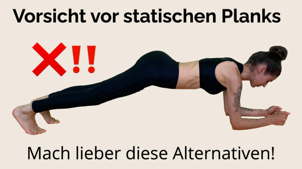 Präventiv-Apothekerin Fanny Patzschke zeigt dir Plank Alternativen, die viel besser sind als der klassische Unterarmstütz.
