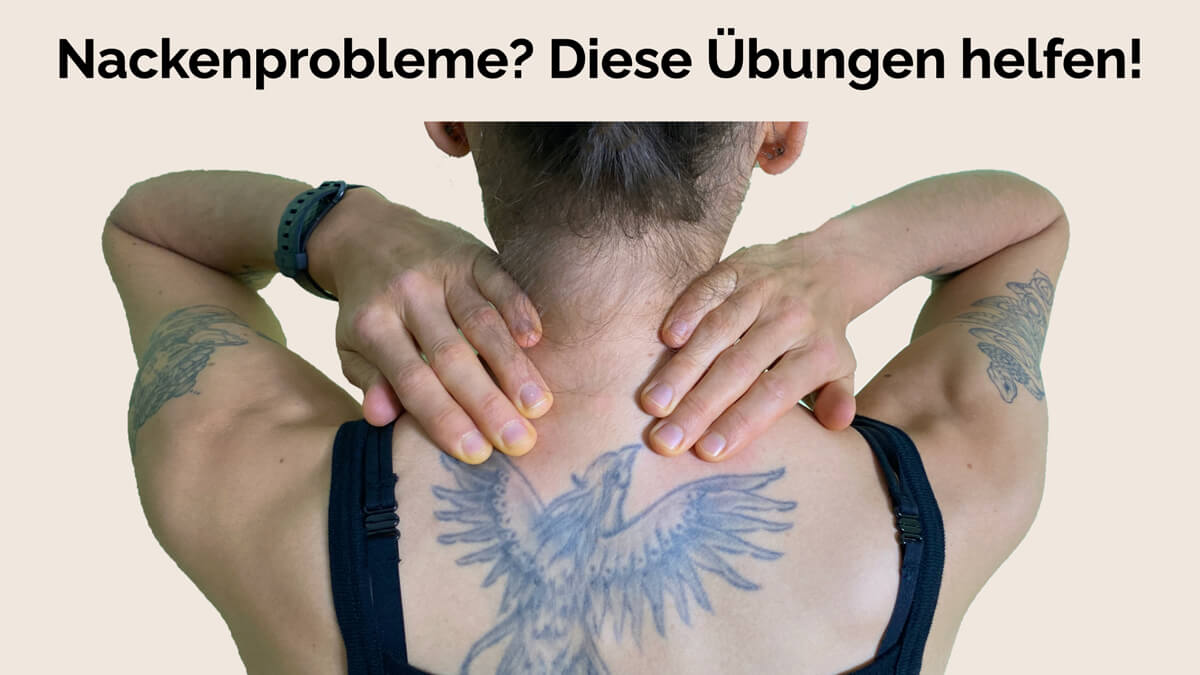 Verspannungen lösen im Schulter Nacken Bereich? Diese Übungen von Präventiv-Apothekerin Fanny Patzschke helfen dir garantiert.