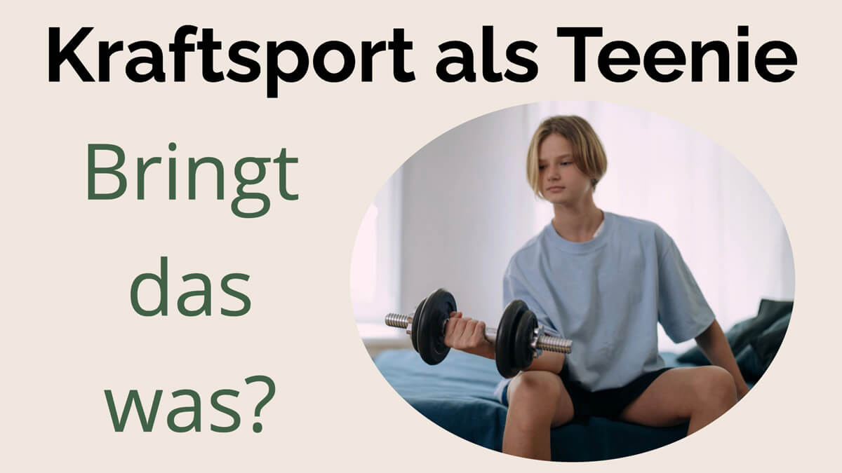 Wie gefährlich ist Krafttraining im Jugendalter bzw. in der Kindheit wirklich? Präventiv-Apothekerin Fanny Patzschke klärt darüber auf.