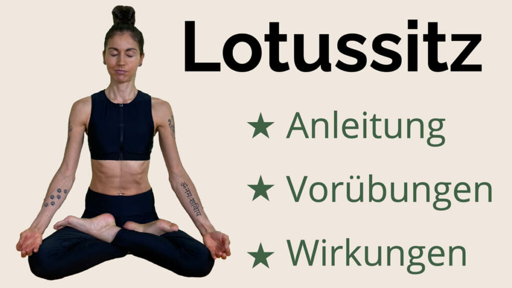 Präventiv-Apothekerin Fanny Patzschke zeigt dir, wie du den Lotussitz lernen kannst und welche Vorübungen sich eignen.
