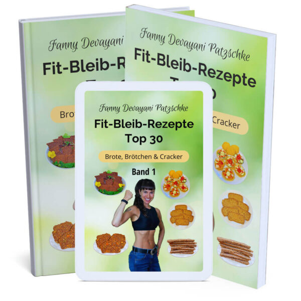 Top 30 einfache Rezepte zum Abnehmen und fit bleiben für Brötchen, Cracker, Brot glutenfrei, vegan, zuckerfrei
