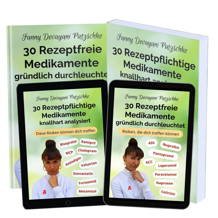 2 Bücher als Schnäppchen-Bundle über Medikamente mit deren größten Nebenwirkungen & Risiken von Apothekerin Fanny Patzschke