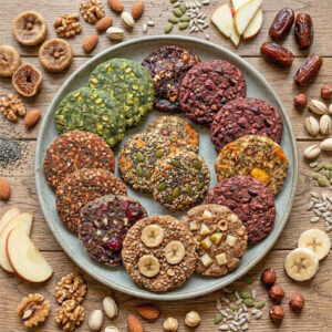 einfaches vegane Cookies Rezept - zuckerfreie und glutenfreie Fitness-Cookies schnell selbstgemacht