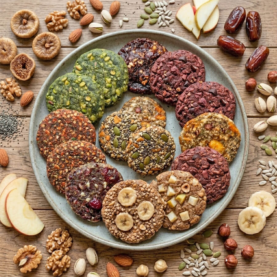 Vegane Cookies Rezept - unendliche, gesunde Variationen