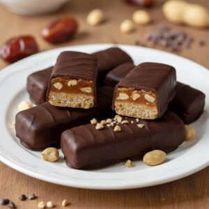 Gesundes Snickers-Rezept vegan, glutenfrei, zuckerfrei