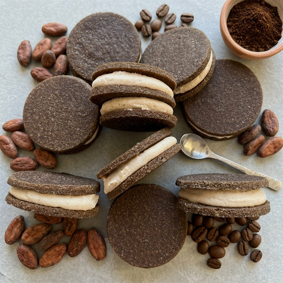 Rezept für Oreos gesund, vegan, glutenfrei, zuckerfrei