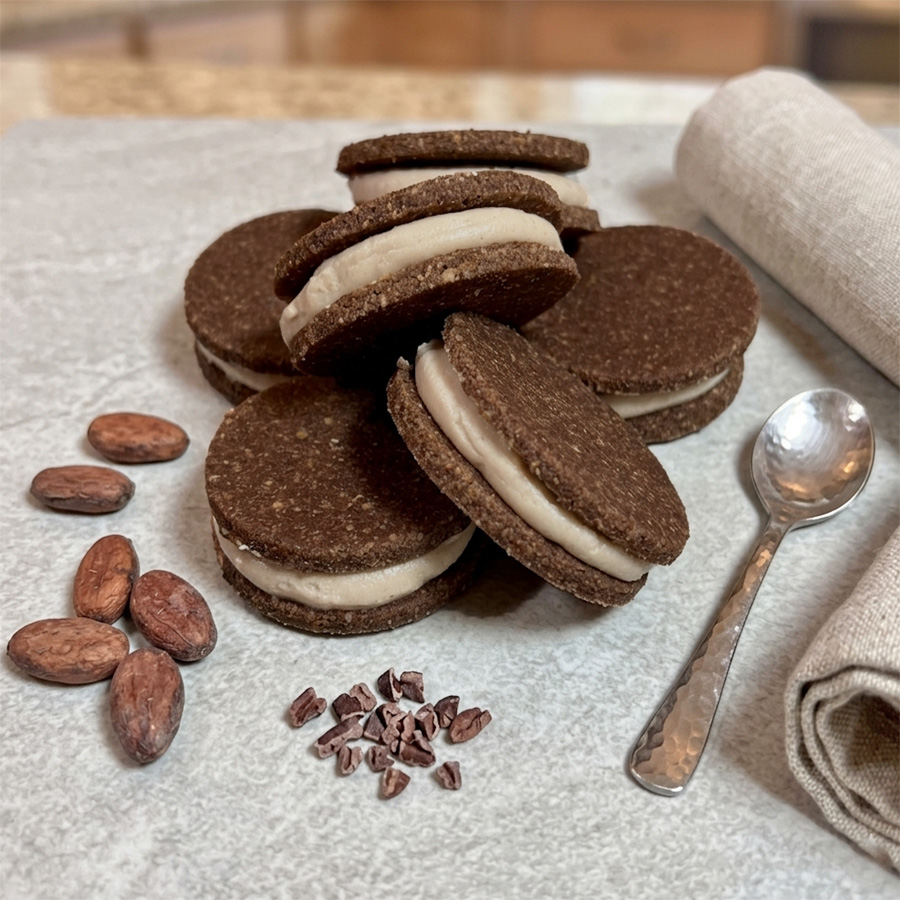 Rezept für Oreo-Kekse gesund, vegan, glutenfrei, zuckerfrei