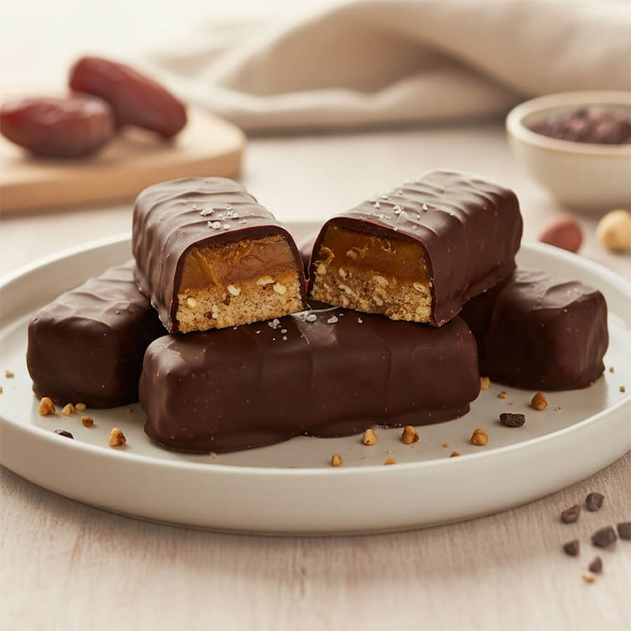 Rezept für Twix-Riegel gesund, vegan, glutenfrei, zuckerfrei