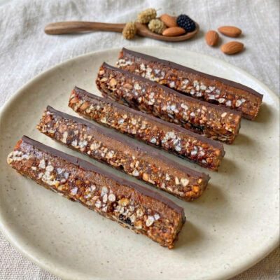 Rezept für vegane, glutenfreie Müsliriegel ohne Zucker