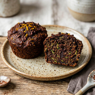 einfaches Rezept für gesunde Schokomuffins vegan, glutenfrei, zuckerfreie