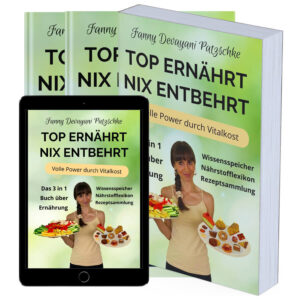 eBook über gesunde Ernährung mit über 120 zuckerfreien, veganen, glutenfreien Genuss-Rezepten