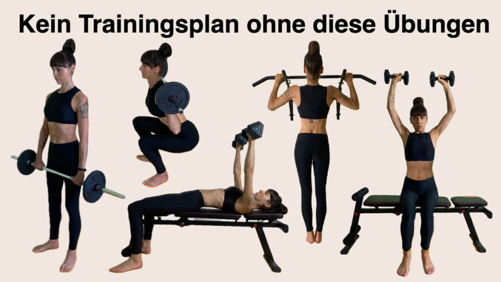 Apothekerin und Fitnesstrainerin Fanny Patzschke zeigt dir 5 Grundübungen zum Muskelaufbau, die in unbedingt deinen Trainingsplan gehören