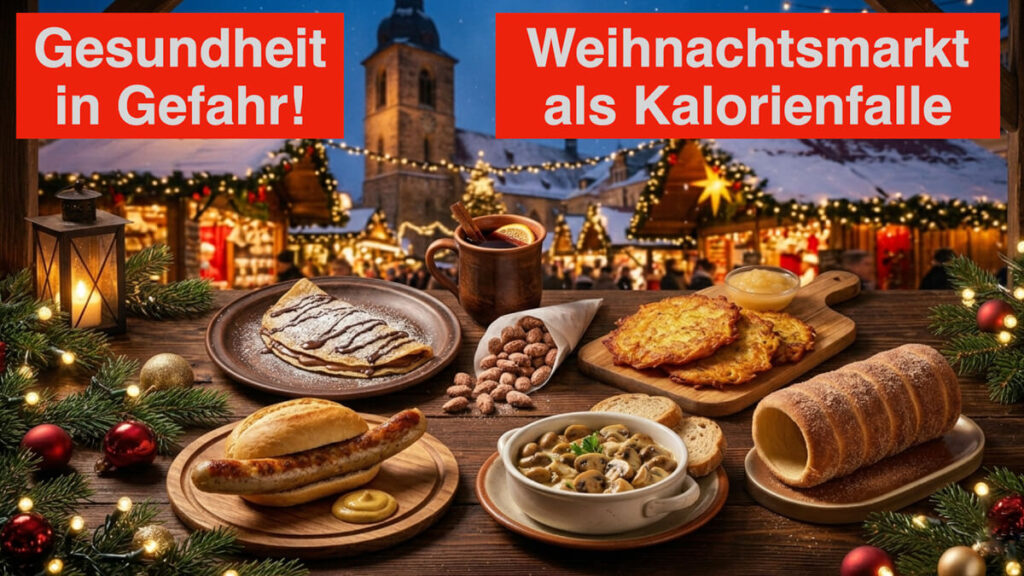 Kalorien sparen auf dem Weihnachtsmarkt? Apothekerin und Ernährungsberaterin Fanny Patzschke entlarvt die schlimmsten Kalorienfallen auf dem Weihnachtsmarkt und verrät gesunde Alternativen für kalorienarme Snacks